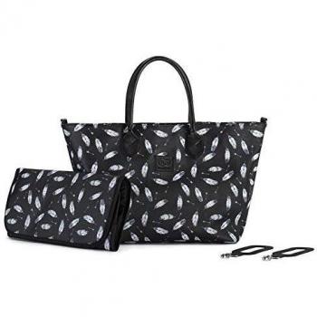 Bolso Organizador para Cochecito de Bebé Mommy Bag con Cambiador y Material Impermeable Negro
