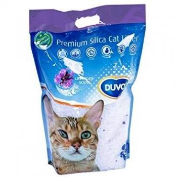 Duvo premium silica cat litter lavender 5l