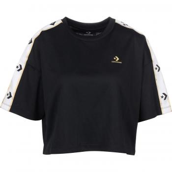 CONVERSE Star Chevron Track tee BLK - Camiseta, Mujer, Negro