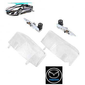 znystar 2pcs coche lámpara de proyector de LED puerta fantasma sombra Bienvenido luces Laser Logo cortesía Kit, 1 par