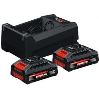 Kit de inicio Bosch EXPERT 2x Batería 18V 4Ah + Cargador GAL 12V/18V-80