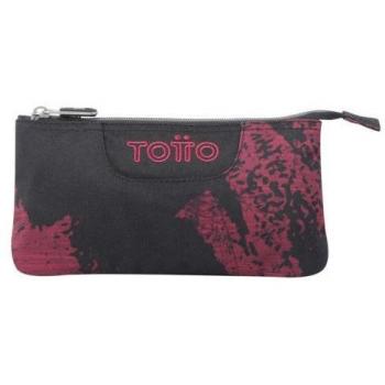 Estuche escolar tres compartimentos tiza roja - Tablero-5C5