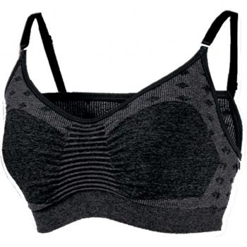 Joma Sujetador Brama Negro, Mujer, Negro-100, XS-S
