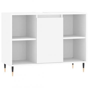 Mueble de baño madera de ingeniería blanco 80x33x60 cm vidaXL
