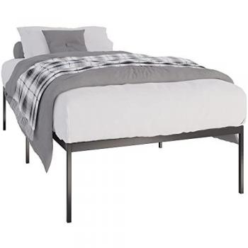 Somier metálico Fargo negro 200x100x42 cm con robusto armazón y espacio de almacenamiento