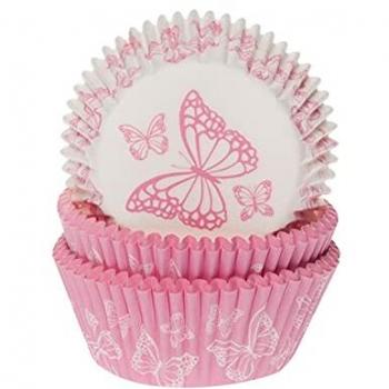 Set de Moldes para Hornear Cupcakes 'Casa de Marie' - 50 Moldes en Forma de Mariposa