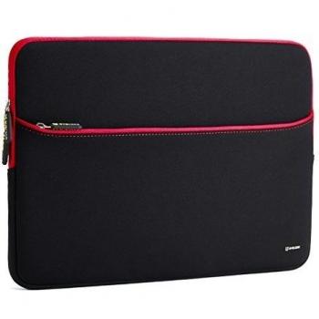 Evecase Maletín para ASUS Portátil de 17,3 pulgadas Estuche Portátil de Neopreno, Bolsillo para Accesorios con cremallera