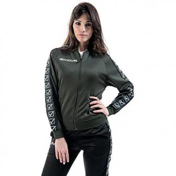 Givova Band Chaqueta de chándal BA06-0051, Chaqueta College Band, Giacca College Band Chaqueta, Verde, 2XL Unisex