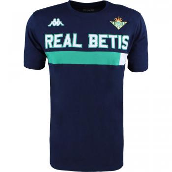 Camiseta de algodón de manga corta - Real Betis Balompié 2018/2019 - Kappa Ambra Tee - Azul marino/Verde - XL