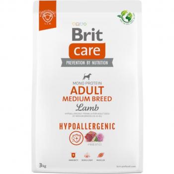Brit Care Hypoallergenic Adult Medium Breed Lamb & Rice Dry Dog Food - 3 kg