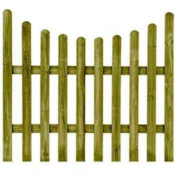 vidaXL Puerta de Valla de Madera de Pino Impregnada170x150 cm Cancela Cerca Verja