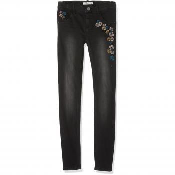 NAME IT Nitbecky Skinny Dnm Pant W Art F Nmt, Jeans para Niñas, Negro