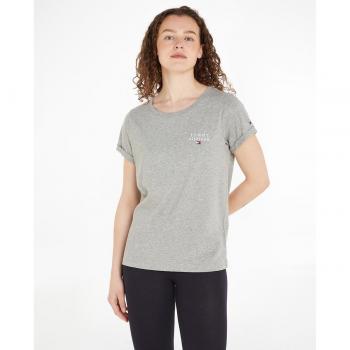 Camiseta básica de algodón logo TH para mujer de Tommy Hilfiger