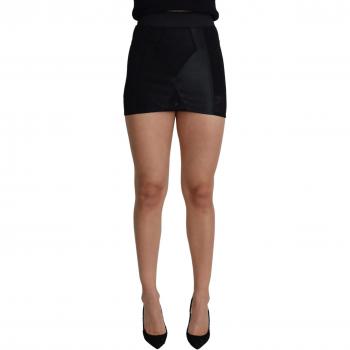 Dolce & Gabbana Black Mini Short Lace Stretch Skirt - IT36 | XS, Size: 3XS
