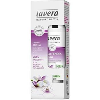 Lavera firming serum karanja zantiage z hyaluronic acid z moisturises reduces wrinkles z vegan z organic skin care z natural innovative cosmetics 30 ml