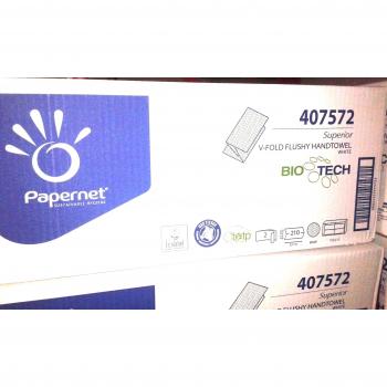 Toallas de papel papernet superior 15 x 210 piezas | V-Falz FalthandtÃŒcher 2-capas | TamaÃ±o de toallas: 22 x 21 cm, toalla, toalla de papel, Falthandtuch para donantes