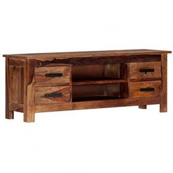 SengentoStyle Tv-meubel 110x30x40 cm massief sheeshamhout