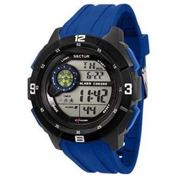 Sector EX-04 Men's Digital Quartz Watch with Silicone Strap R3251535002