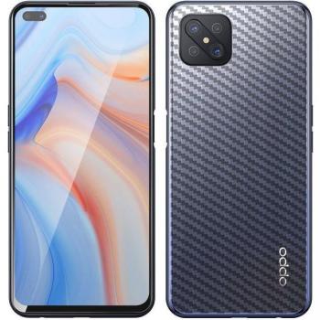 Protector de Cristal Templado Negro para Oppo Reno 4Z