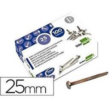 Liderpapel FS13 - Pack de 100 encuadernadores, 25 mm