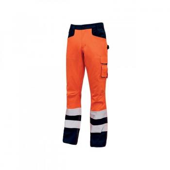 Pantalón de Trabajo Alta Visibilidad Naranja Fluo Talla XXL