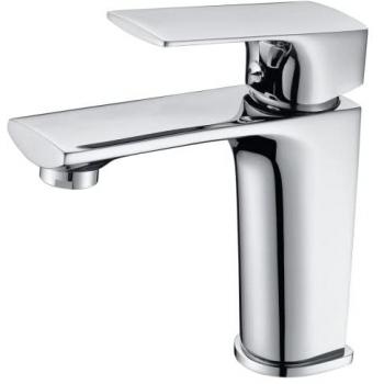 Grifo Empotrado de Lavabo Monomando con Caño Corto y Maneta - Disponible en Colores Blanco Mate y Cromado