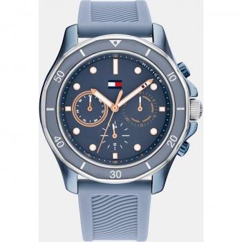 Tommy Hilfiger - Reloj de mujer Brooklyn 1782571 multifunción de silicona azul