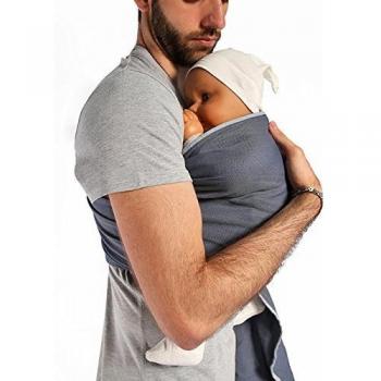 Bandolera Portabebé Neobulle Sling Azul Frégate de Algodón Orgánico - Ergonomía y Comodidad desde el Nacimiento