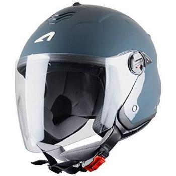 Astone Helmets MINIMS-DGL-Jet-Casco Jet, S, color Gris oscuro