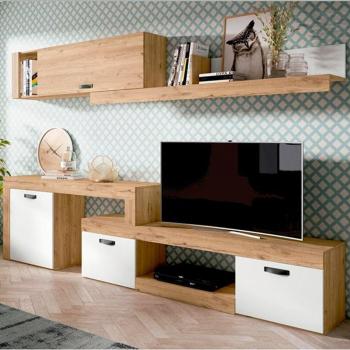 Composición Salón Argos Extend 2 293 Cm Natural/Blanco Mate
