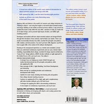 Applying UML and Patterns: An Introduction to Object-Oriented Analysis and Design and Iterative Development