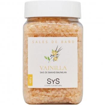 SYS Sales de Baño Naturales Vainilla 400g Relaxante Suavizante Calmante Aliviador Tonificante