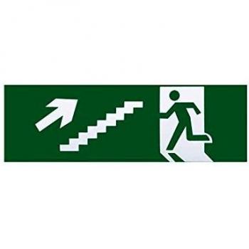 Adhesivo Salida De Emergencia Escalera Derecha Subida 6,5x20