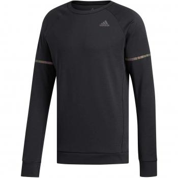 Adidas SN Run Cru M Long Sleeved t-Shirt, Hombre, Black, XL