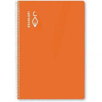 Cuaderno espiral A4 80H 70GR 4x4 MG NARANJA