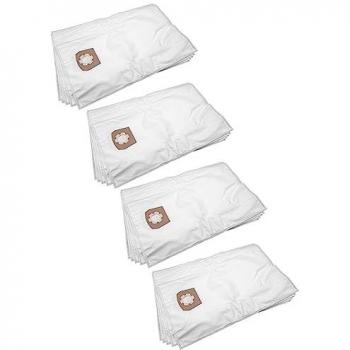 Bolsa Aspiradora VHBW 20x Compatible con Kärcher NT 561 Eco M y NT 561 Eco TE - Microfibra, Capacidad de 30L, Dimensiones 33cm x 27cm, Color Blanco