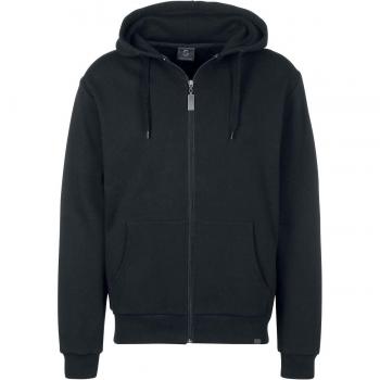 Streetspun Capucha con Cremallera Basic Sudadera capucha con cremallera Negro S