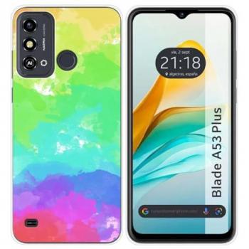 Funda de Silicona Acuarela 03 para ZTE Blade A53 Plus con Dibujos