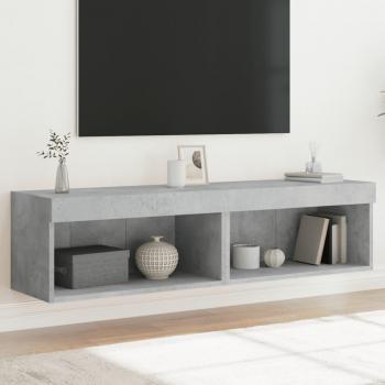 Muebles para TV con Luces LED 2 Piezas Color Gris Cemento 60x30x30 cm