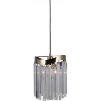 Lámpara colgante Sabrig de bronce antiguo, 1 bombilla E14, altura ajustable hasta 120 cm