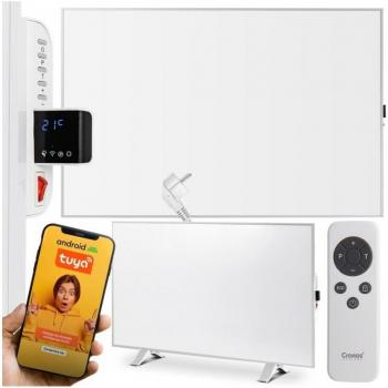 Calefactor Cronos Synthelith Pro CRP-980TWP Blanco Gris 980W con WiFi y Control Remoto