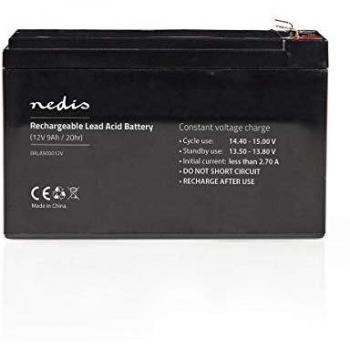 Nedis Bateria Recargable de Plomo-A cido de 12 V 9000 mAh