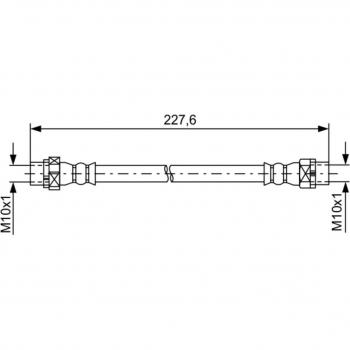 Latiguillo de freno flexible BOSCH 1 987 481 582