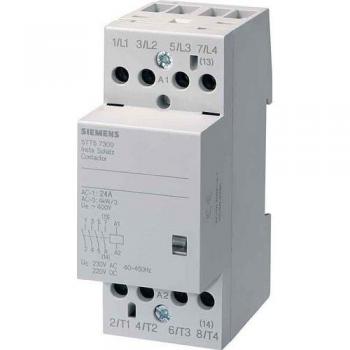 Contactor Siemens SENTRON 5TT de 4 polos, 4 NA, 24 A, bobina 24 V AC/DC