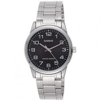 Casio MTP-V001D-1BU Men's Analog Quartz Watch with Stainless Steel Band, 38mm, Water Resistant 3 ATM
