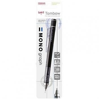 Portaminas Tombow Mono Graph 0.5 mm profesional, cuerpo negro, blister de 1