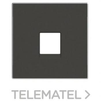 Tapa conector RJ11-RJ45 negro soft Niessen Sky 8517 NS