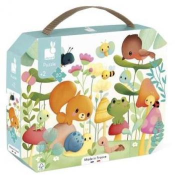 Puzzle - Maletín: Compañeros del Jardín (20 pcs)