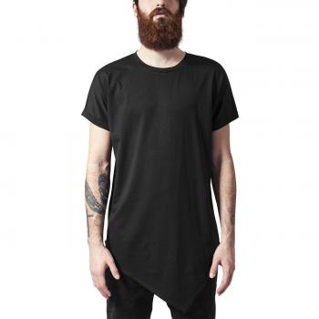Urban Classics Men's Asymmetrical Long Black T-Shirt