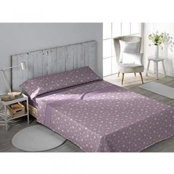 DHestia Juego Sábanas, Coral Malva, 150x200 cm/Cama 150